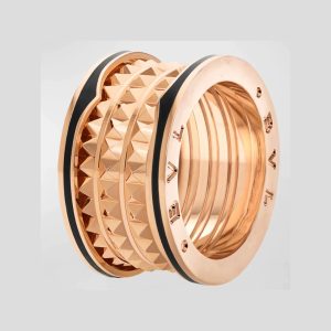 ZERO 1 ROCK BLACK CERAMIC PINK GOLD LARGE MODEL